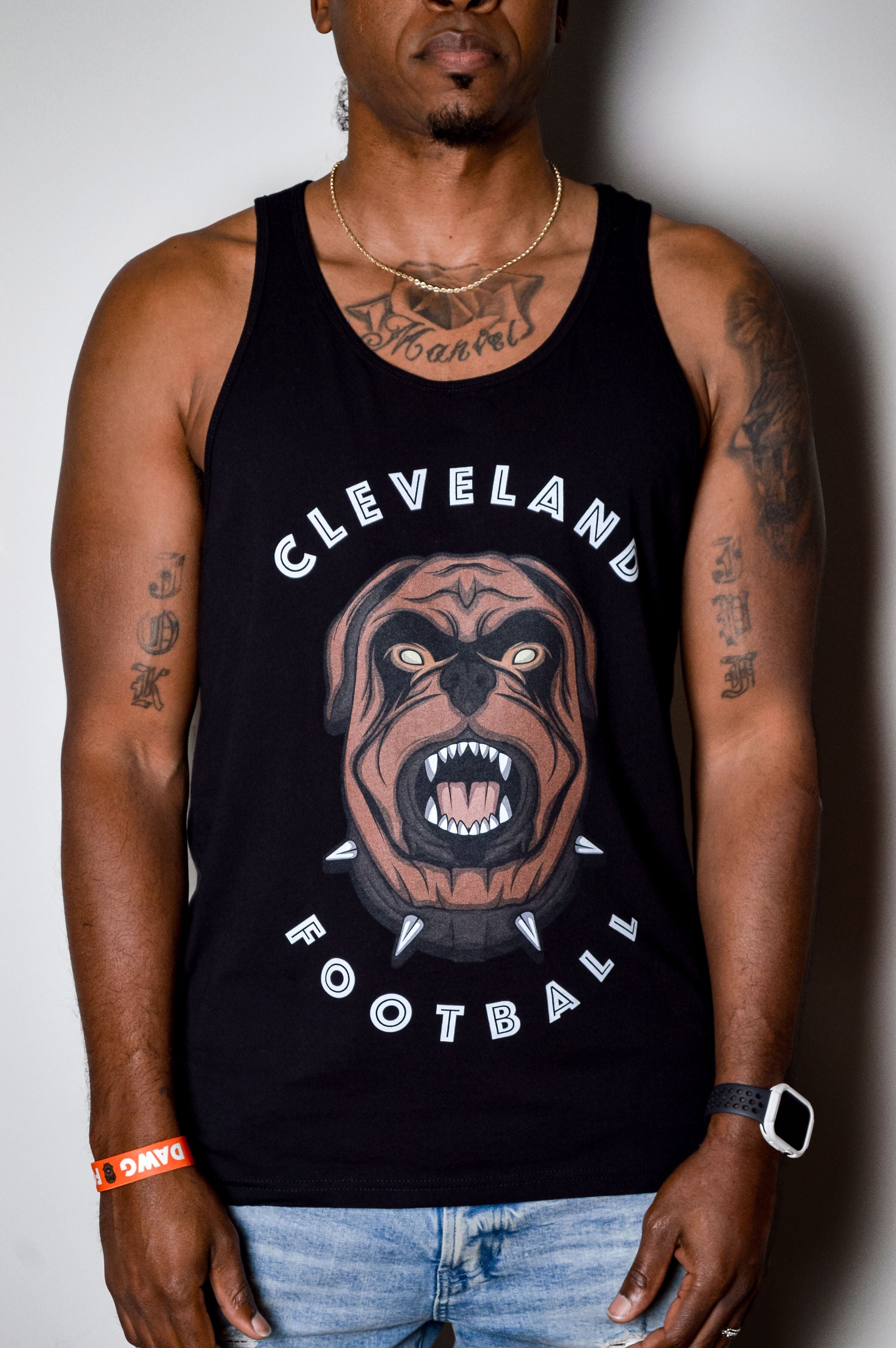 Dawg Food Slim Fit Black Tank Top L / Black