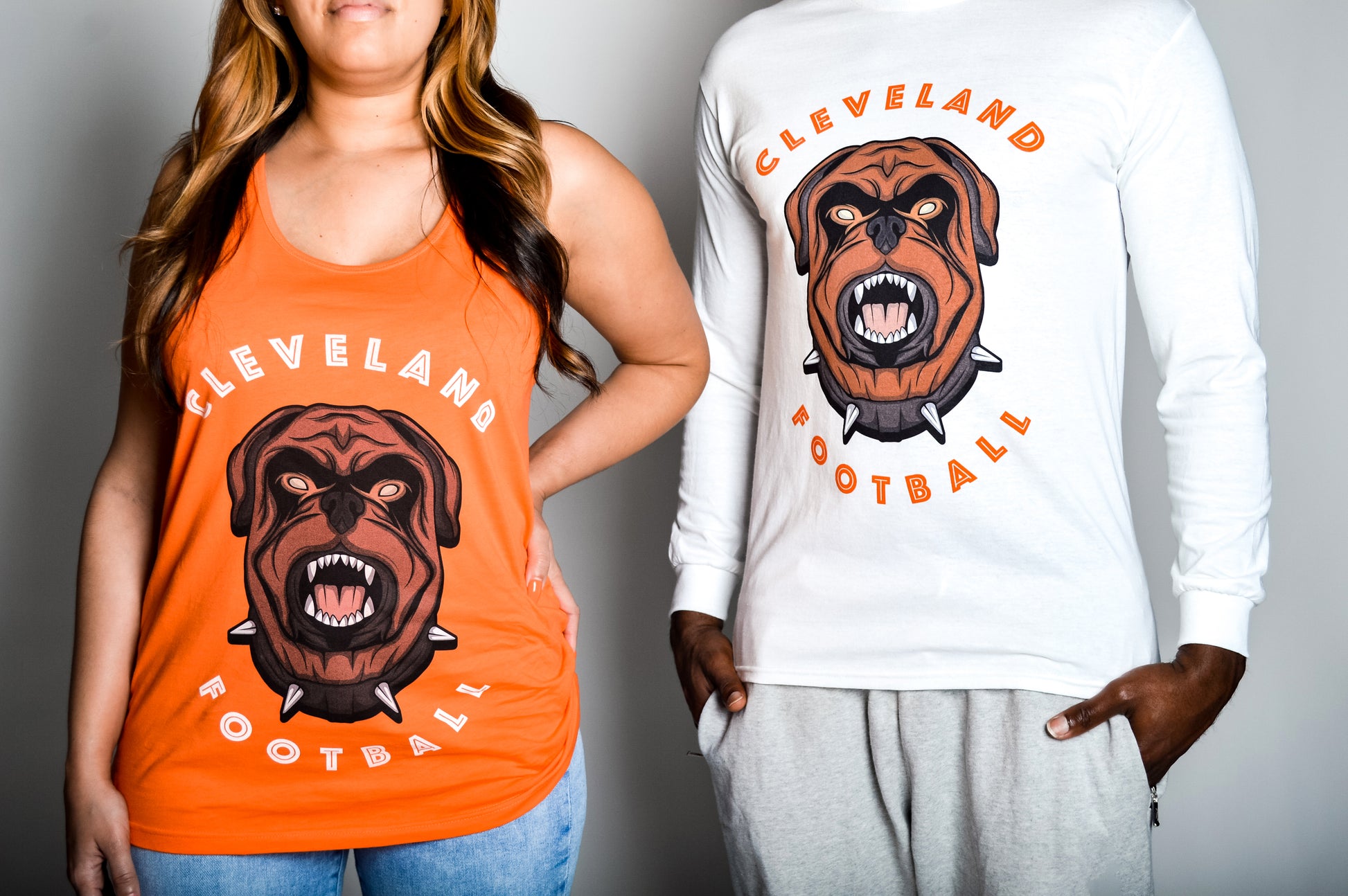 Cleveland Browns Womens Orange Playoff Tank Top